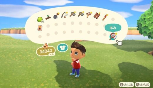 あつまれどうぶつの森：ポケットの中身を整理する方法【順番の入れ替え】
