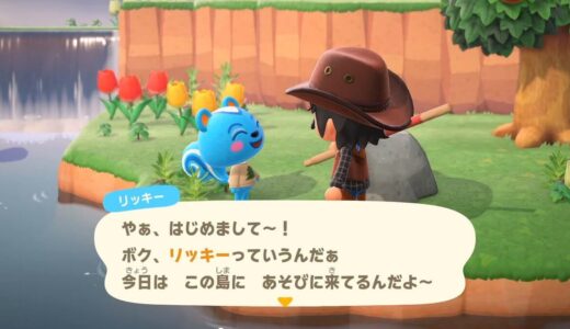 あつまれどうぶつの森：リッキーが離島に出現した時間帯をメモしておきます