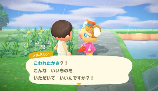あつまれどうぶつの森：住人に傘をプレゼントしても使ってくれないの？家の中に飾るだけ？