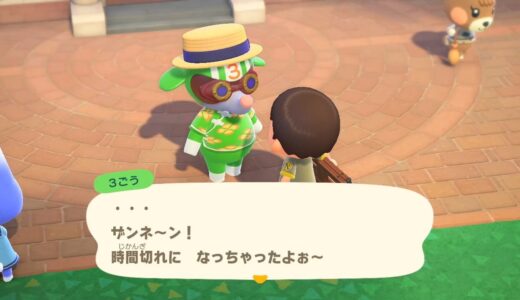 あつまれどうぶつの森：宝探しで制限時間以内に見つけたのに負けたことになったんだが・・・。