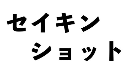 【フォートナイト】セイキンショットの意味とは？