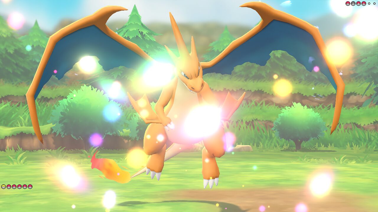 ポケモンレッツゴーでメガシンカしたリザードン