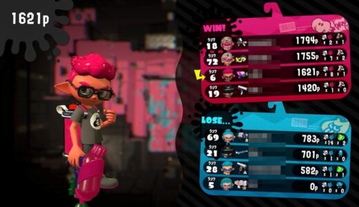 【スプラトゥーン2】マッチ終了後のリザルト画面の見方について