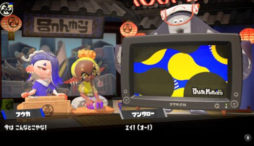【スプラトゥーン3】すりみ連合のバンカラジオを全画面表示にする方法