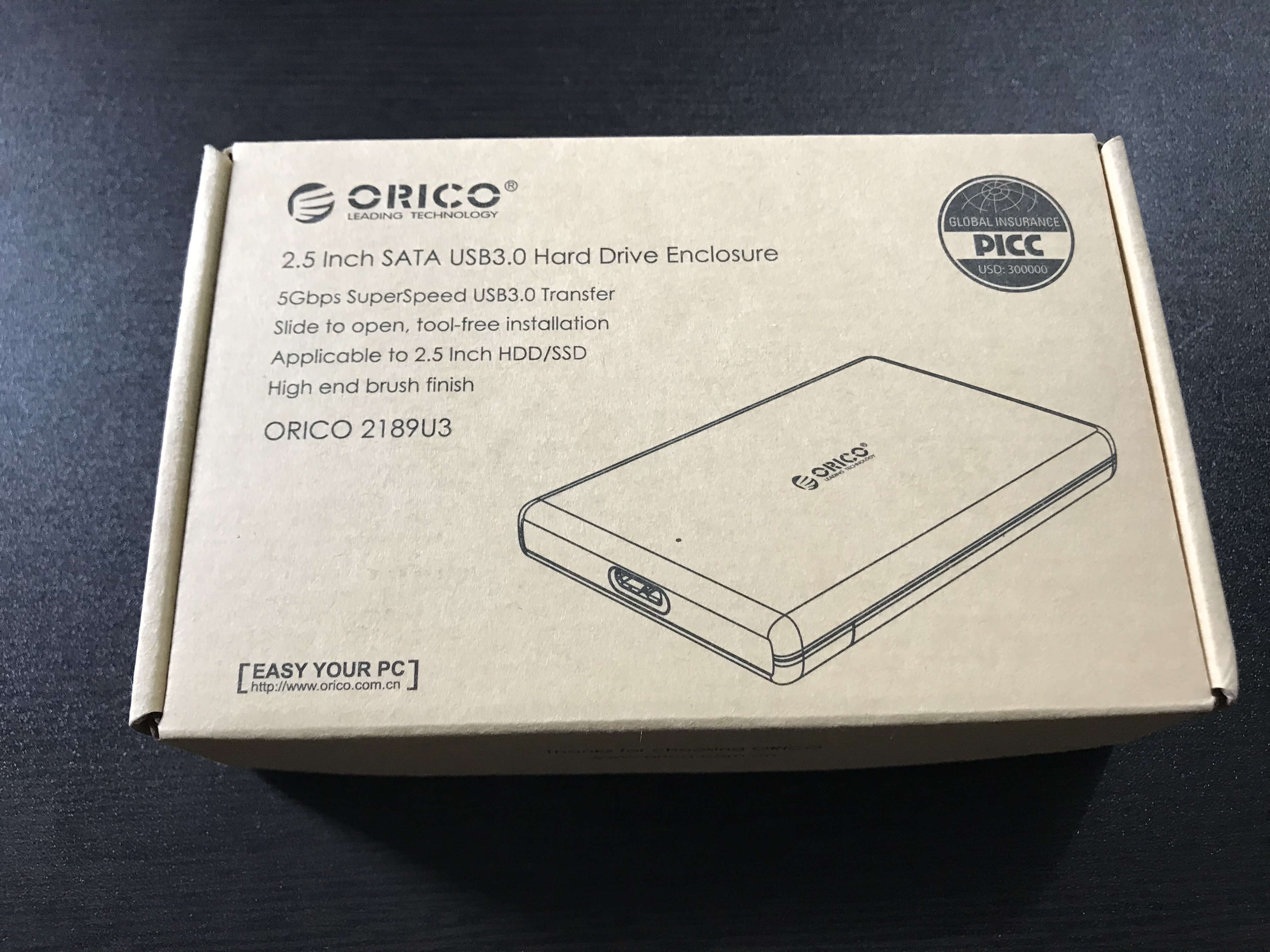 ORICOのHDDケース