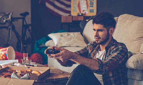 PSNのIDを変更する男性
